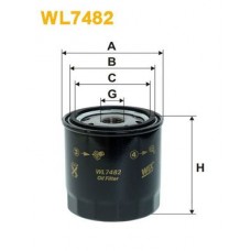 Фільтр оливи WIX FILTERS WL7482