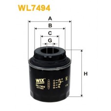 Фільтр оливи WIX FILTERS WL7494