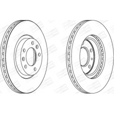 Champion 562126CH - Диск тормозной передний кратно 2 Peugeot 407 04-11. 508 10-18 562126CH CHAMPION