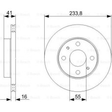 BOSCH 0986479352 - BOSCH  диск гальмівний передн. DAIHATSU SIRION 00-