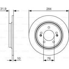 BOSCH 0986479V09 - Диск гальмівний HYUNDAI-KIA Grandeur-Sonata-Optima-Soul R 1.7-3.0 09>>