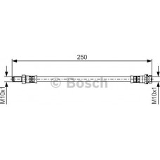 BOSCH 1987481489 - BOSCH  FORD шланг гальм. задн. Transit 06-