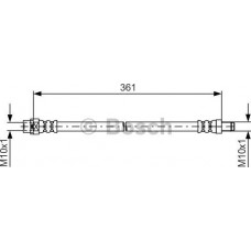 BOSCH 1987481600 - BOSCH BMW шланг гальм.задній MINI 10-