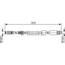 BOSCH 1987481615 - BOSCH шланг гальмівний перед. BMW 1 F20