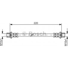 BOSCH 1987481132 - BOSCH шланг гальм. задн. TOYOTA Picnic -01