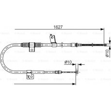 BOSCH 1987482274 - BOSCH O CITROEN трос ручного гальма задн. лів.C-Crosser