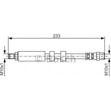 BOSCH 1987476418 - BOSCH шланг гальмівний задн. AUDI 100 90-94. A6 -97. V8 -93 235mm