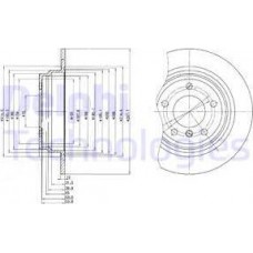 Delphi BG3044 - DELPHI BMW диск гальмівний задн.E39 2.0-2.5 96-