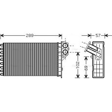 Ava Quality Cooling PEA6226 - Теплообмінник, система опалення салону