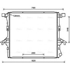 Ava Quality Cooling VNA2363 - Радиатор охлаждения двигателя VW Amarok 2.0tdi 2.0i 10> VNA2363 AVA
