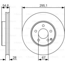 BOSCH 0986479R99 - BOSCH диск гальмівний перед вентил. DB W211  02- 29528