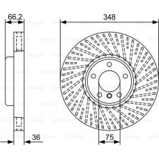 BOSCH 0986479W20 - BOSCH BMW диск гальмівний перед.прав.F10.6.7 F01 10-