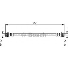 BOSCH 1987481402 - BOSCH шланг гальм. задн. SUZUKI ALTO -14