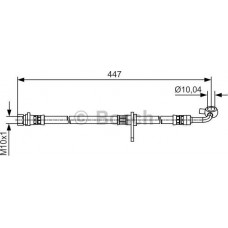 BOSCH 1987481511 - BOSCH шланг гальм. задн. лів. HONDA CR-V 07-