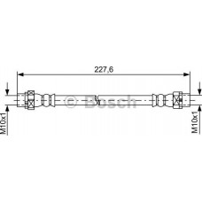 BOSCH 1987481582 - BOSCH шланг гальм. задн. лів. BMW E70