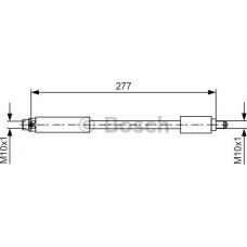 BOSCH 1987481616 - BOSCH BMW шланг гальм. задній X3 F25 11-