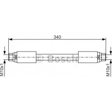 BOSCH 1987481301 - BOSCH  VW шланг гальмівний передн. A6 04-