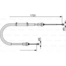 BOSCH 1987482411 - BOSCH RENAULT трос заднього гальма Duster 10-  4X4