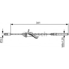 BOSCH 1987482188 - BOSCH  FORD трос ручн.гальма передн. Focus 05-