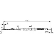 BOSCH 1987482294 - BOSCH CHEVROLET трос ручн.гальма прав.Captiva.Opel Antara 06-