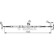 BOSCH 1987482268 - Тросовий привод, стоянкове гальмо