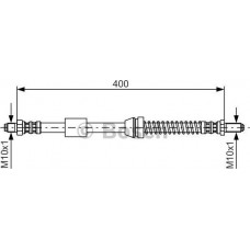 BOSCH 1987476441 - BOSCH шланг гальмівний передн. FORD Fiesta -96