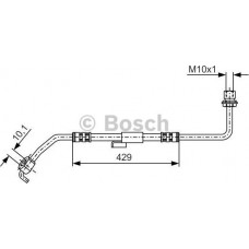 BOSCH 1987476511 - BOSCH FORD шланг гальмівний передн. лів. Transit 78-