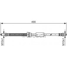 BOSCH 1987476607 - BOSCH FORD шланг гальмівний задній Escort-Orion 10-90-