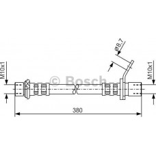 BOSCH 1987476160 - BOSCH TOYOTA шланг гальмівний задн. пр. Avensis -00