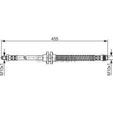 BOSCH 1987476126 - BOSCH шланг гальмівний передн. RENAULT Megane II -05