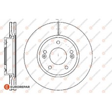 EUROREPAR 1667853680 - EUROREPAR 8708309198 ДИСК ГАЛЬМ. ПЕРЕДН?Й 2ШТ