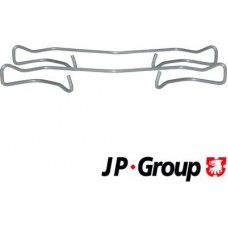 JP Group 1163651210 - Монтажний к-кт гальмівних колодок пер. OCTAVIA-CADDY-PASSAT-A6 04-