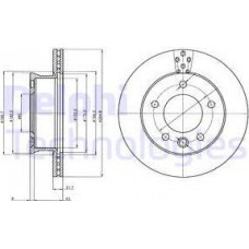 Delphi BG4067 - DELPHI DB диск гальмівний перед. Sprinter 95-06 28522