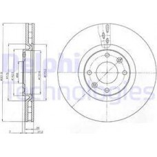 Delphi BG4166 - DELPHI CITROEN диск гальмівний передн.C4.DS4.DS5. Peugeot 308.3008.5008