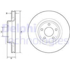 Delphi BG4831C - DELPHI  FORD USA  Диск гальмівний передн. MUSTANG купе 2.3 EcoBoost