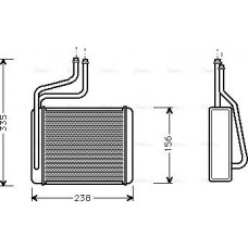 Ava Quality Cooling FD6286 - Теплообмінник, система опалення салону