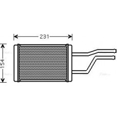 Ava Quality Cooling TO6326 - AVA TOYOTA Радіатор опалення HIACE - COMMUTER V 2.5 06-. HIACE IV 95-