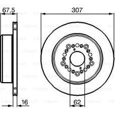 BOSCH 0986479023 - BOSCH гальмівний диск перед. вентил. LEXUS LS400 4.0 94-00 TOYOTA Century 5.0