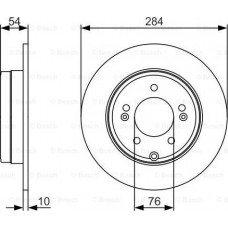 BOSCH 0986479A45 - BOSCH диск гальмівний задній KIA Optima 16-