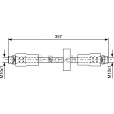 BOSCH 1987481591 - BOSCH шланг гальмівний передн. AUDI Allroad