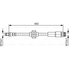 BOSCH 1987481543 - BOSCH шланг гальм. передн. ALFA ROMEO MITO -18