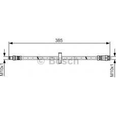 BOSCH 1987481531 - BOSCH FIAT шланг гальмівний задн. Ducato  94-