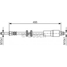 BOSCH 1987481005 - BOSCH DB шланг гальмівний передн. Vito -03