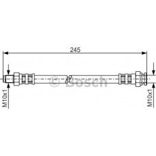 BOSCH 1987481013 - BOSCH MITSUBISHI шланг гальмівний передн.  L 200