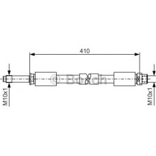 BOSCH 1987481020 - BOSCH VW шланг гальм. передн. LT -06