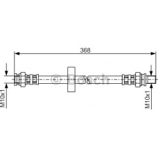 BOSCH 1987481180 - BOSCH шланг гальм. задн. SMART FORTWO -07