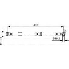 BOSCH 1987481720 - BOSCH шланг гальм. задн. MAZDA CX-7 -14