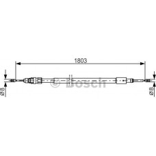 BOSCH 1987482317 - Тросовий привод, стоянкове гальмо