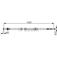 BOSCH 1987482289 - BOSCH  FIAT трос ручного гальма прав.Linea 07-