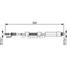 BOSCH 1987476059 - BOSCH FORD шланг гальмівний передн.Transit Connect